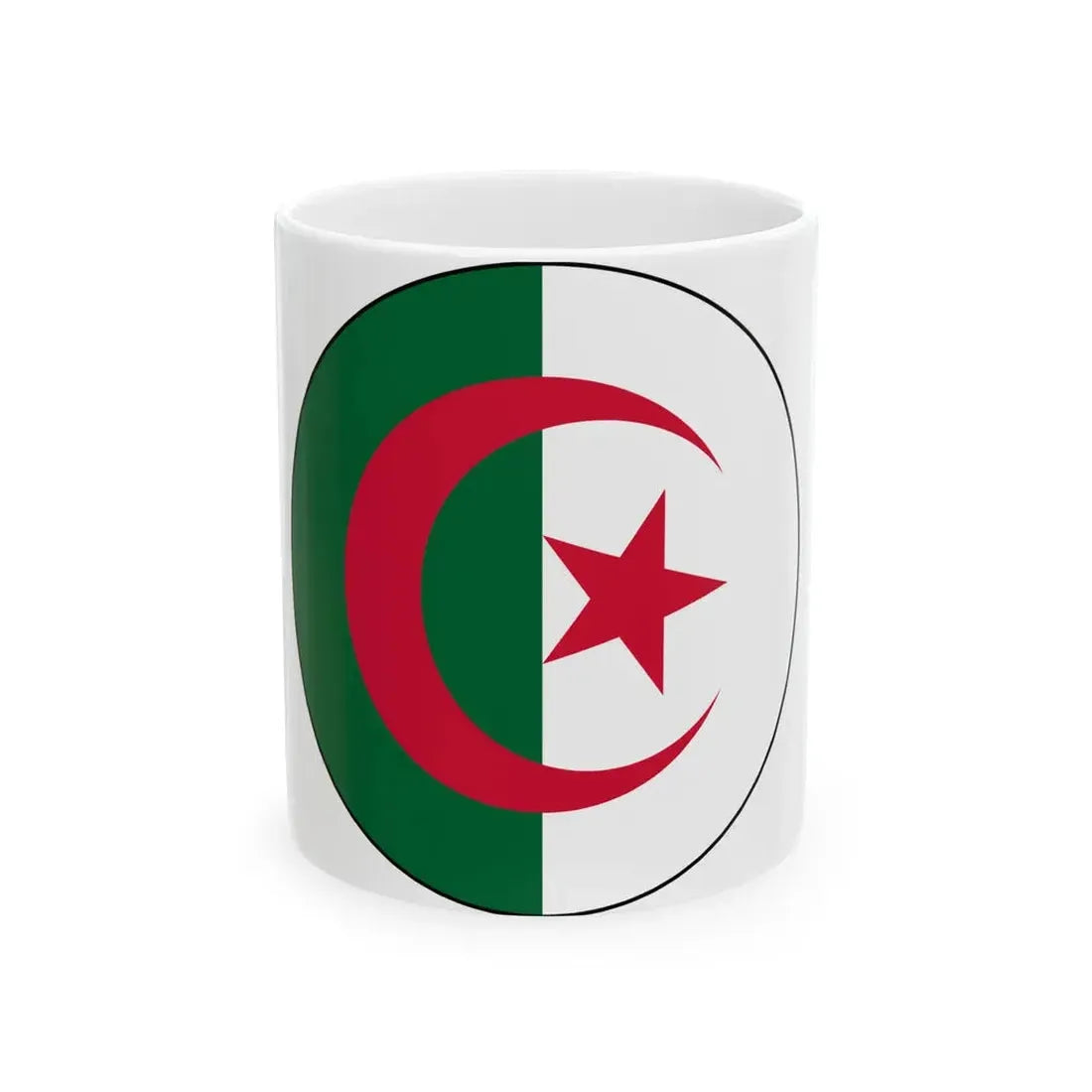 Roundel of Algeria (Algeria) White Coffee Mug 11oz - Go Mug Yourself