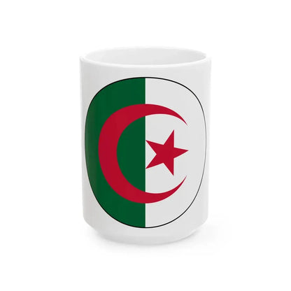 Roundel of Algeria (Algeria) White Coffee Mug 15oz - Go Mug Yourself
