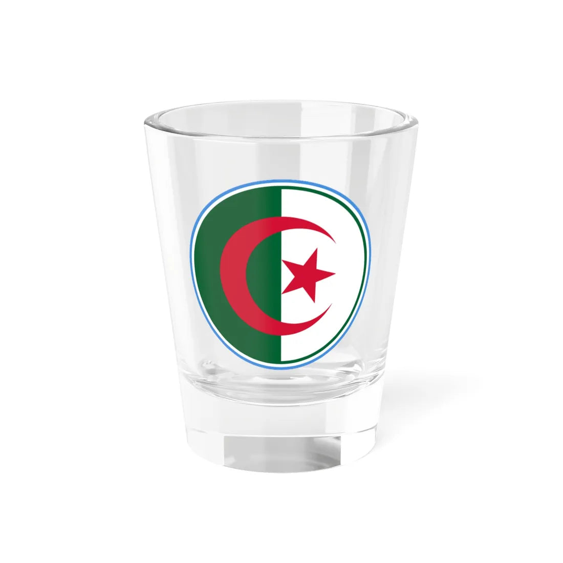 Roundel of Algeria  Type 2 (Algeria) Shot Glass 1.5oz 1.5oz - Go Mug Yourself