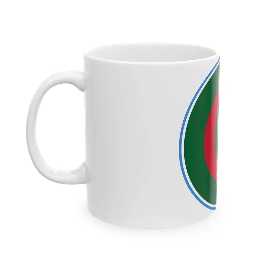 Roundel of Algeria  Type 2 (Algeria) White Coffee Mug - Go Mug Yourself
