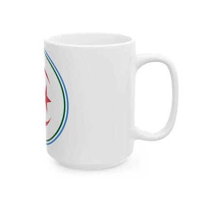 Roundel of Algeria  Type 2 (Algeria) White Coffee Mug - Go Mug Yourself