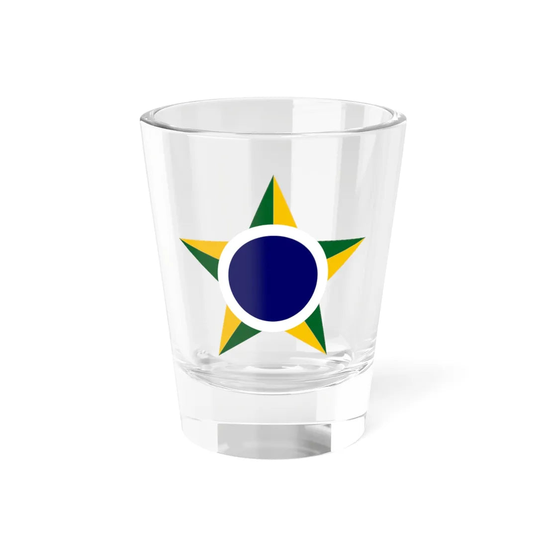 Roundel of Brazil (Brazil) (Coat of Arms) Shot Glass 1.5oz 1.5oz - Go Mug Yourself