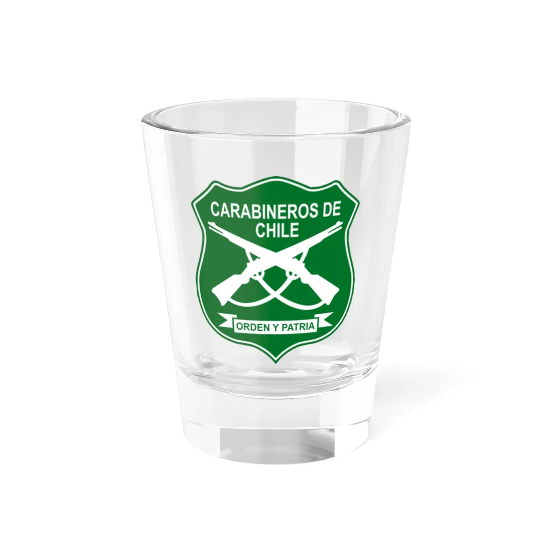 Roundel of Carabineros de Chile (Chile) (Coat of Arms) Shot Glass 1.5oz 1.5oz - Go Mug Yourself