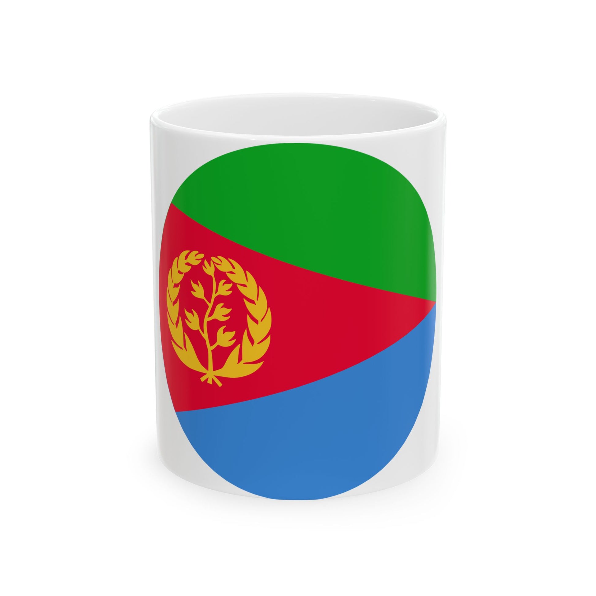Roundel of Eritrea (Eritrea) White Coffee Mug-11oz-Go Mug Yourself