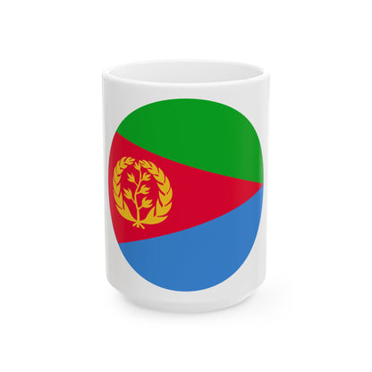 Roundel of Eritrea (Eritrea) White Coffee Mug-15oz-Go Mug Yourself