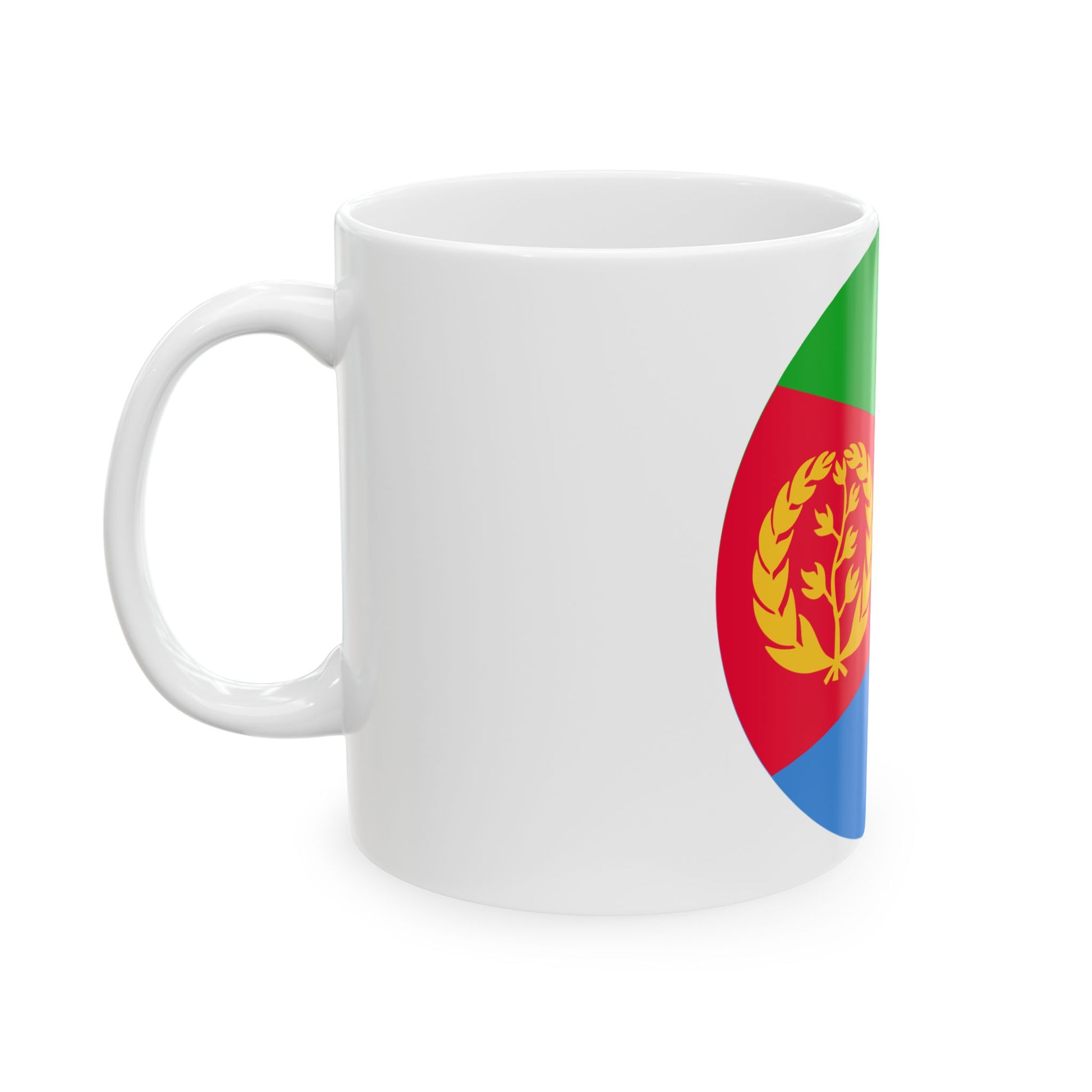 Roundel of Eritrea (Eritrea) White Coffee Mug-Go Mug Yourself