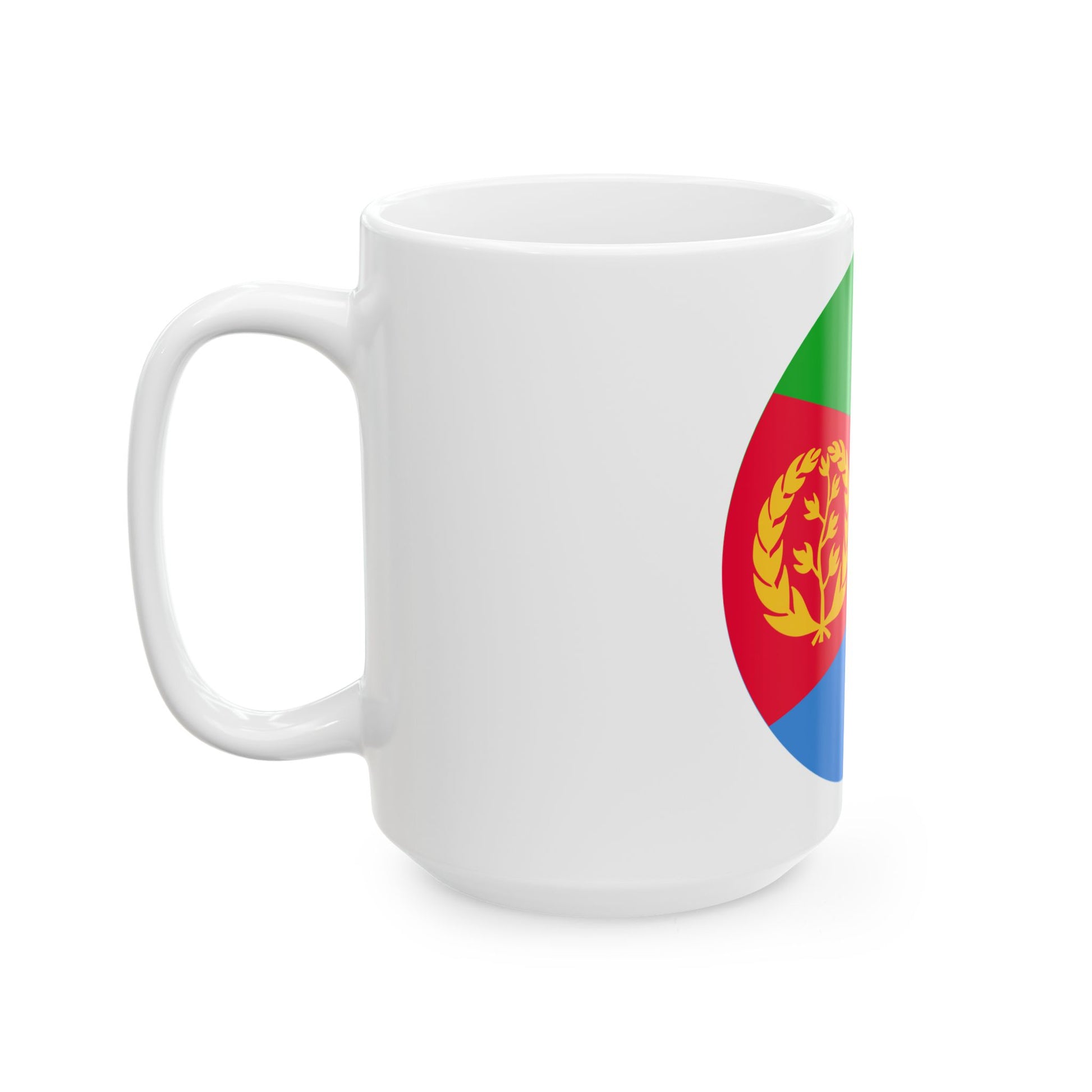 Roundel of Eritrea (Eritrea) White Coffee Mug-Go Mug Yourself