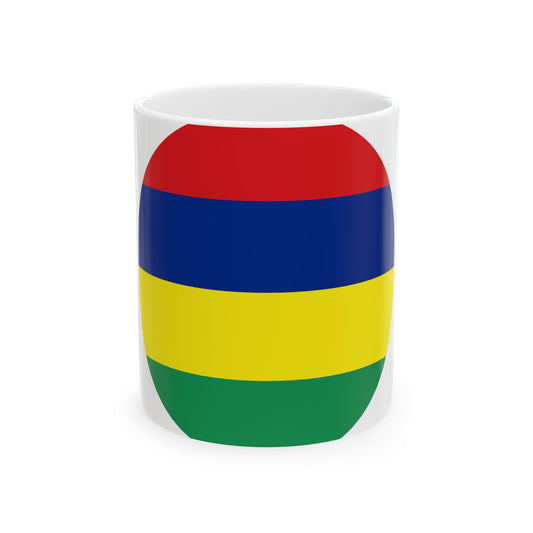 Roundel of Mauritus fictional (Mauritius) White Coffee Mug-11oz-Go Mug Yourself