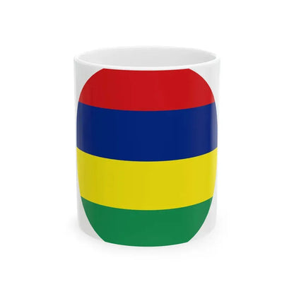 Roundel of Mauritus fictional (Mauritius) White Coffee Mug 11oz - Go Mug Yourself
