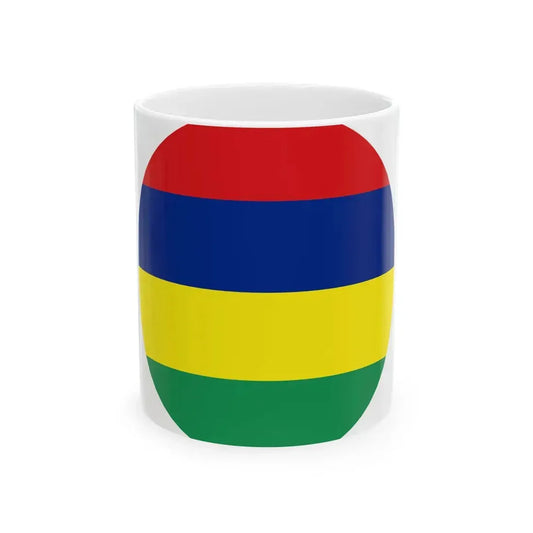 Roundel of Mauritus fictional (Mauritius) White Coffee Mug 11oz - Go Mug Yourself