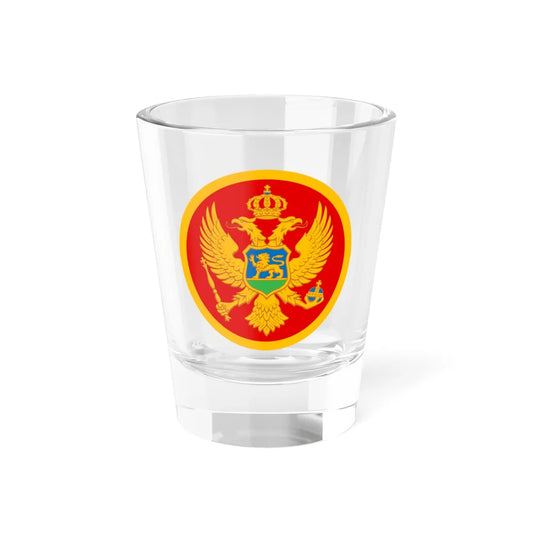 Roundel of Montenegro  Police (Montenegro) Shot Glass 1.5oz 1.5oz - Go Mug Yourself