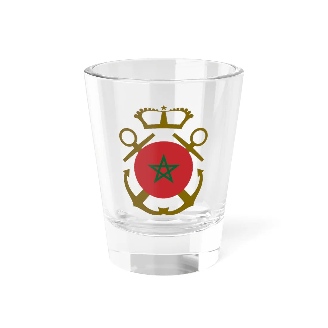Roundel of Morocco  Naval Aviation (Morocco) Shot Glass 1.5oz 1.5oz - Go Mug Yourself
