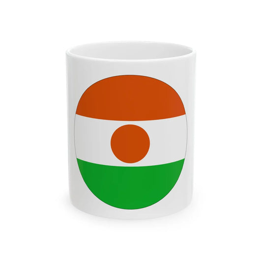Roundel of Niger (Niger) White Coffee Mug 11oz - Go Mug Yourself