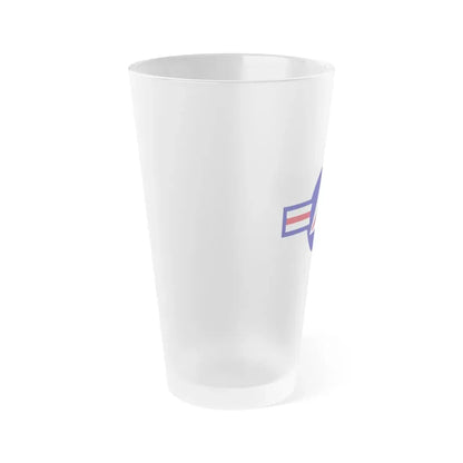 Roundel of the Civil Air Patrol - Frosted Pint Glass 16oz - Go Mug Yourself