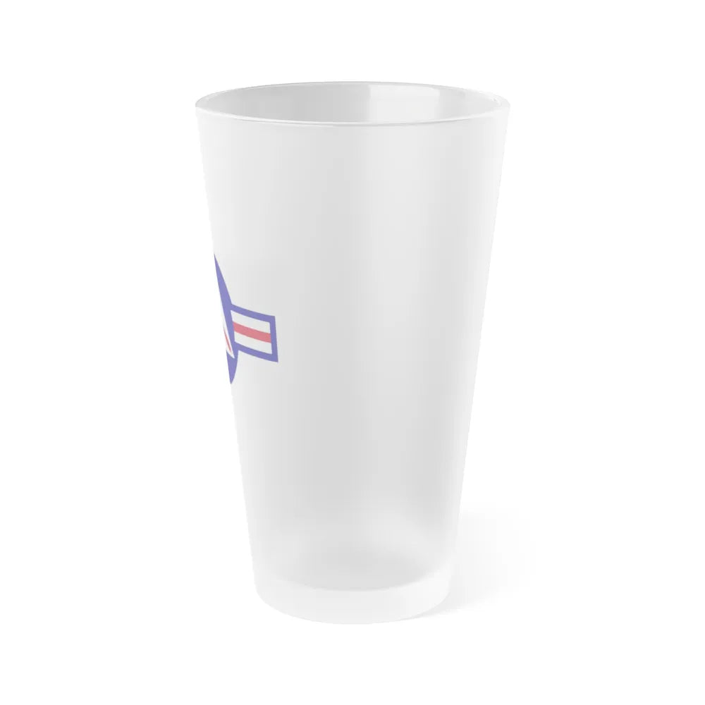 Roundel of the Civil Air Patrol - Frosted Pint Glass 16oz-Go Mug Yourself