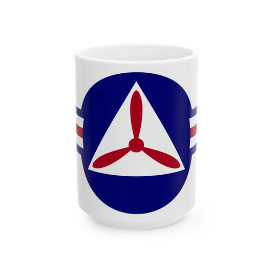 Roundel of the Civil Air Patrol - White Coffee Mug-15oz-Go Mug Yourself