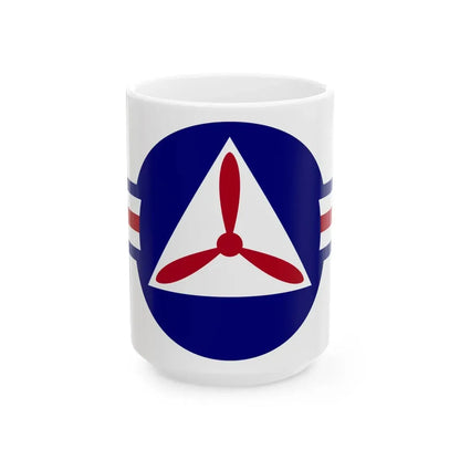 Roundel of the Civil Air Patrol - White Coffee Mug 15oz - Go Mug Yourself