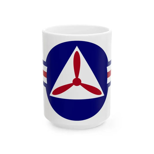 Roundel of the Civil Air Patrol - White Coffee Mug 15oz - Go Mug Yourself