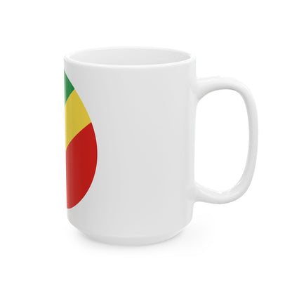 Roundel of the Republic of the Congo fictional (Congo) White Coffee Mug-Go Mug Yourself