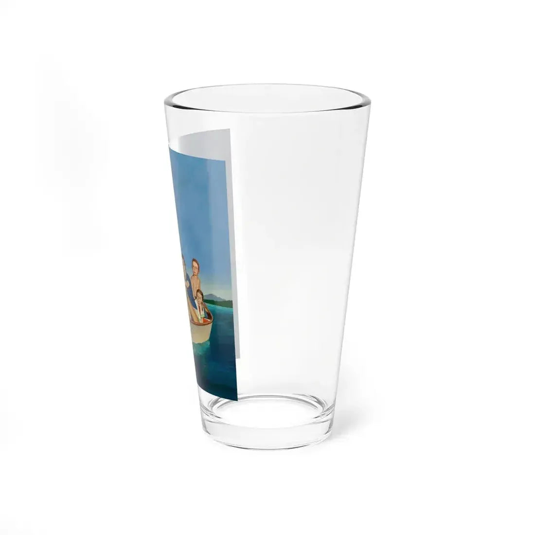 Row, We're Out of Gas, The Saturday Evening Post cover, June 27, 1959 (Magazine Illustration) Pint Glass 16oz - Go Mug Yourself