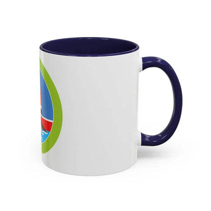 Rowing (Boy Scout Merit Badge) Accent Coffee Mug-Go Mug Yourself