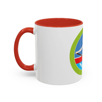 Rowing (Boy Scout Merit Badge) Accent Coffee Mug-Go Mug Yourself