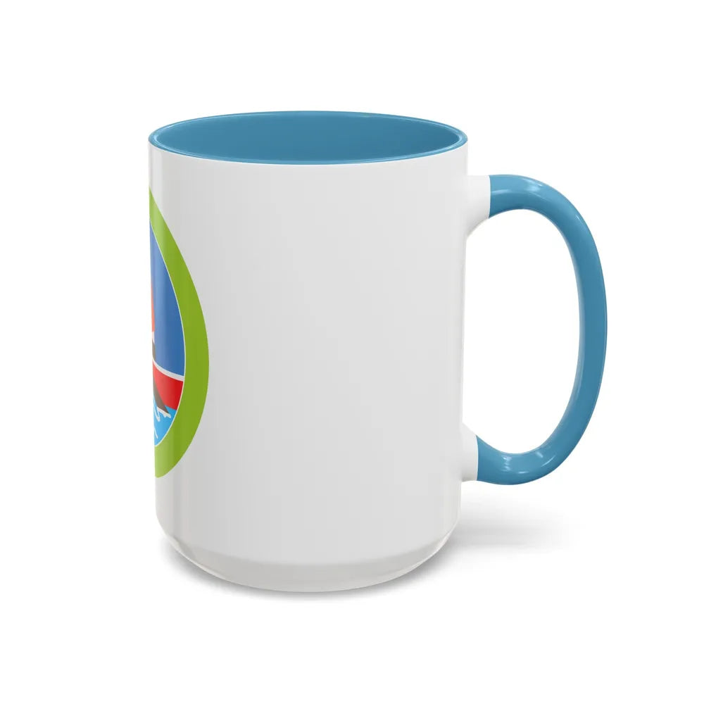 Rowing (Boy Scout Merit Badge) Accent Coffee Mug-Go Mug Yourself