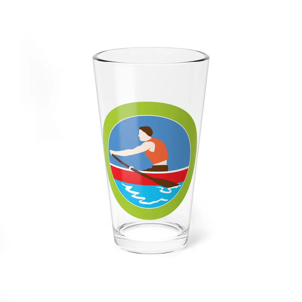 Rowing (Boy Scout Merit Badge) Pint Glass 16oz-16oz-Go Mug Yourself