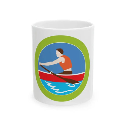 Rowing (Boy Scout Merit Badge) White Coffee Mug 11oz - Go Mug Yourself