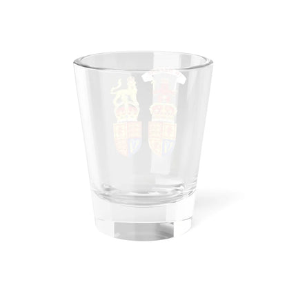 Royal arms and crests of the United Kingdom both variants (United Kingdom) (Coat of Arms) Shot Glass 1.5oz - Go Mug Yourself