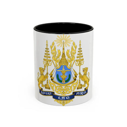 Royal arms of Cambodia - Accent Coffee Mug 11oz Black - Go Mug Yourself