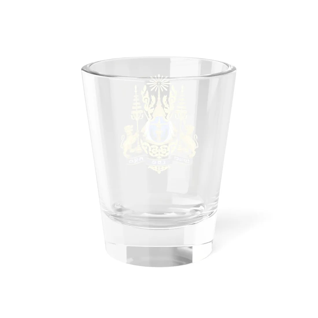 Royal arms of Cambodia (Cambodia) (Coat of Arms) Shot Glass 1.5oz - Go Mug Yourself