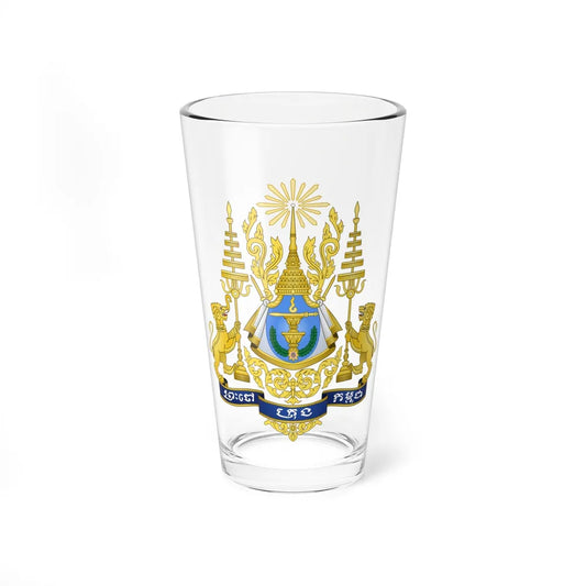 Royal arms of Cambodia - Pint Glass 16oz-16oz-Go Mug Yourself