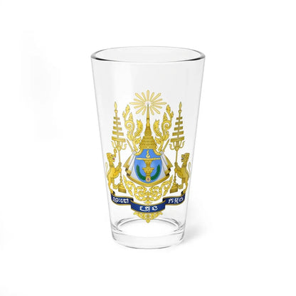 Royal arms of Cambodia - Pint Glass 16oz 16oz - Go Mug Yourself