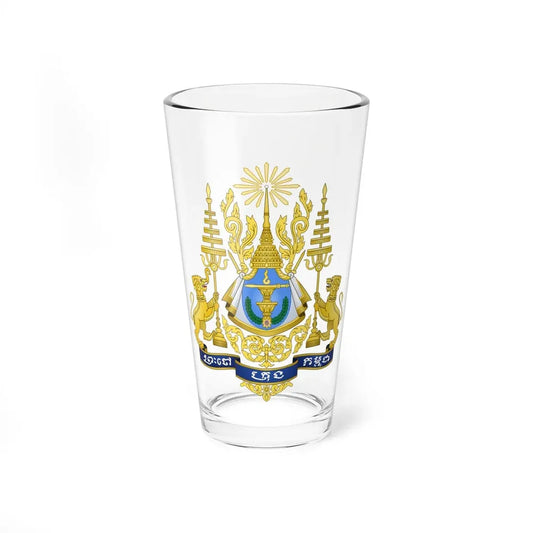 Royal arms of Cambodia - Pint Glass 16oz 16oz - Go Mug Yourself