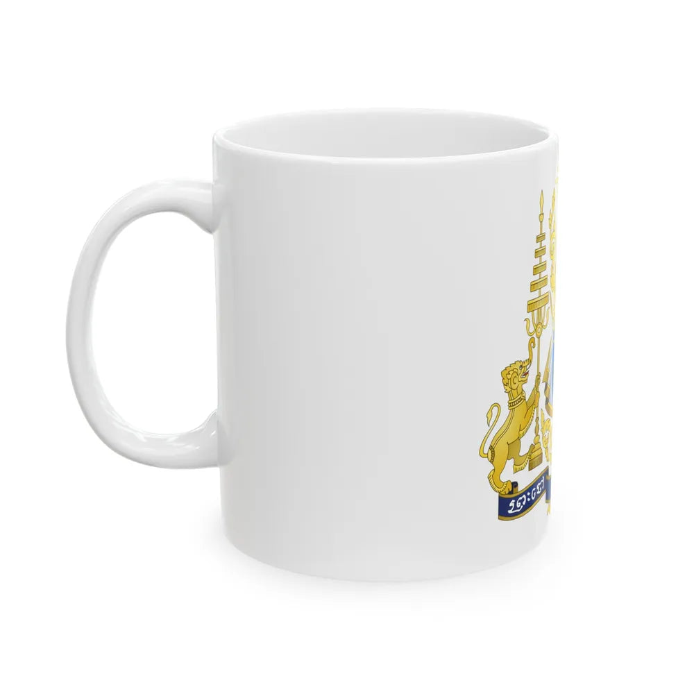 Royal arms of Cambodia - White Coffee Mug-Go Mug Yourself