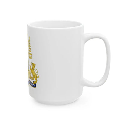 Royal arms of Cambodia - White Coffee Mug-Go Mug Yourself