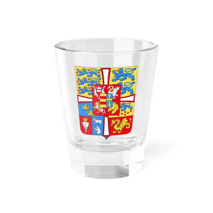 Royal arms of Denmark 1818-1903 (Denmark) (Coat of Arms) Shot Glass 1.5oz 1.5oz - Go Mug Yourself
