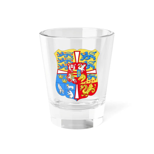 Royal arms of Denmark 1903-1948 (Denmark) (Coat of Arms) Shot Glass 1.5oz 1.5oz - Go Mug Yourself