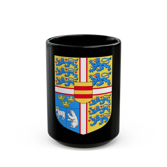 Royal arms of Denmark - Black Coffee Mug-15oz-Go Mug Yourself