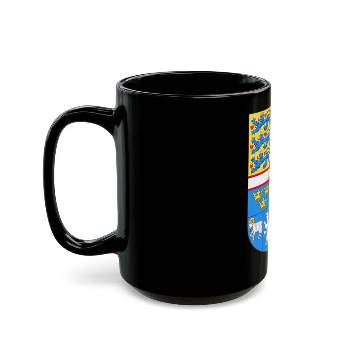 Royal arms of Denmark - Black Coffee Mug - Go Mug Yourself