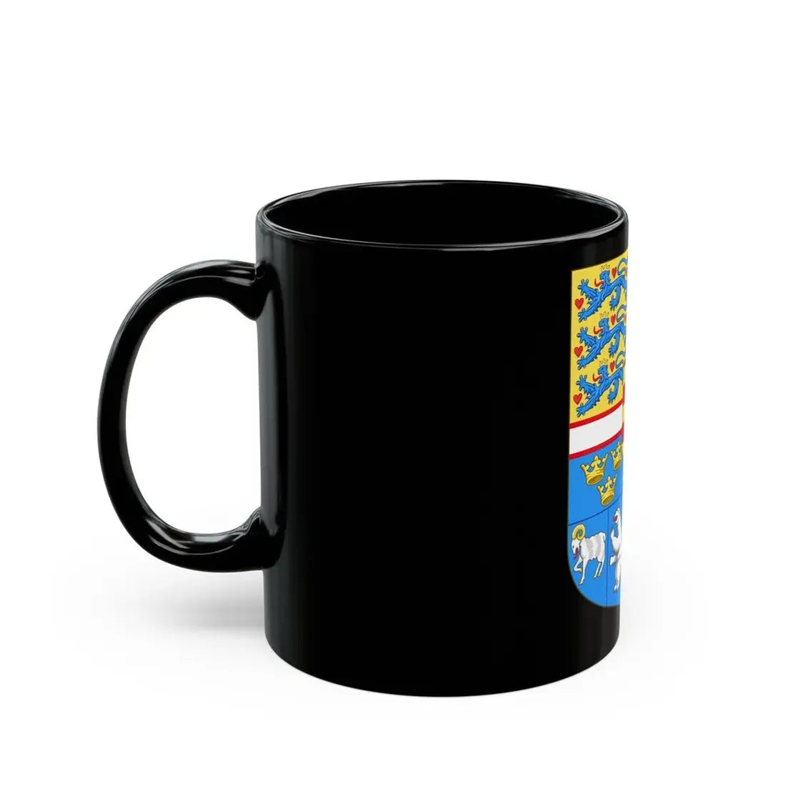 Royal arms of Denmark - Black Coffee Mug - Go Mug Yourself