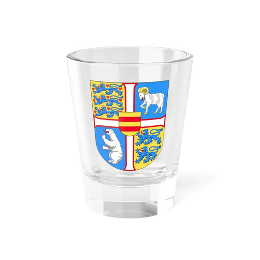 Royal arms of Denmark (Denmark) (Coat of Arms) Shot Glass 1.5oz 1.5oz - Go Mug Yourself