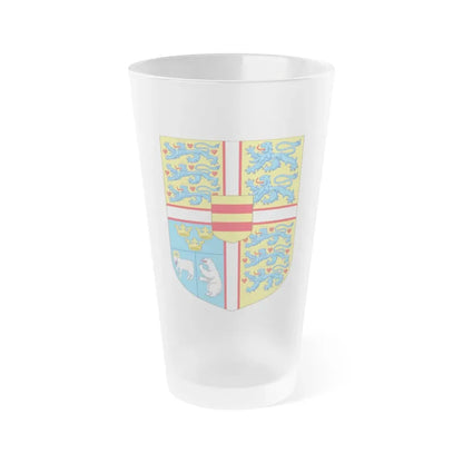 Royal arms of Denmark - Frosted Pint Glass 16oz 16oz Frosted - Go Mug Yourself