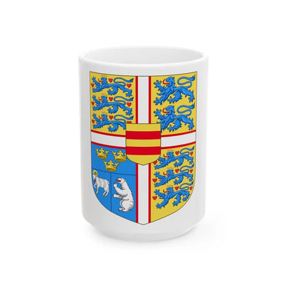 Royal arms of Denmark - White Coffee Mug-15oz-Go Mug Yourself