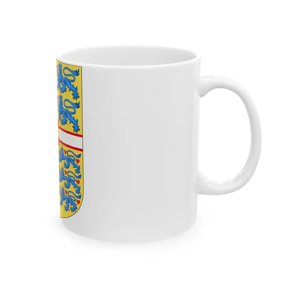 Royal arms of Denmark - White Coffee Mug-Go Mug Yourself