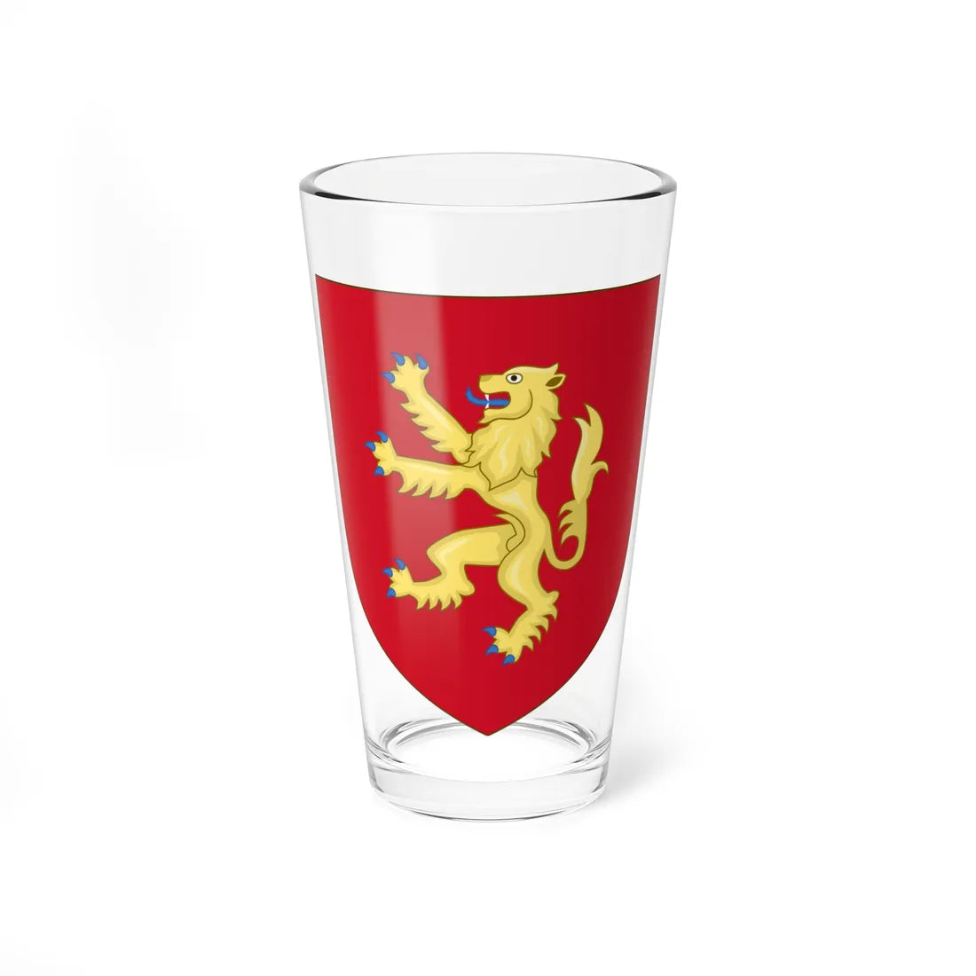 Royal Arms of England 1154-1189 (England) (Coat of Arms) Pint Glass 16oz 16oz - Go Mug Yourself