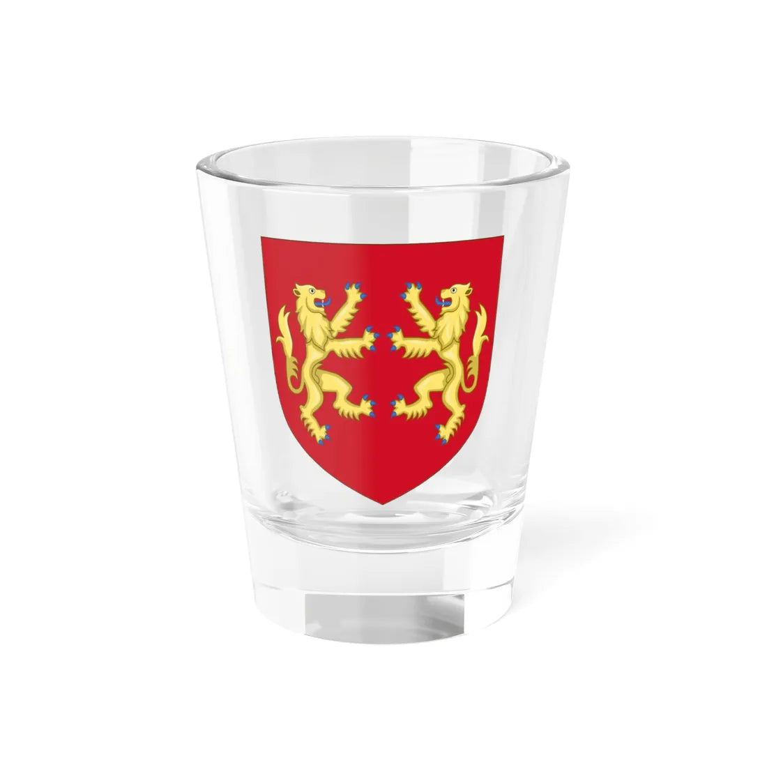 Royal Arms of England 1189-1198 (England) (Coat of Arms) Shot Glass 1.5oz 1.5oz - Go Mug Yourself