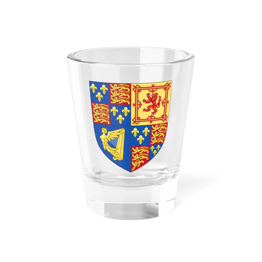 Royal Arms of England 1603-1707 (England) (Coat of Arms) Shot Glass 1.5oz - Go Mug Yourself