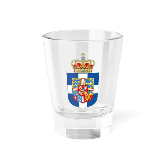 Royal Arms of Greece 1936-1967 (Greece) (Coat of Arms) Shot Glass 1.5oz 1.5oz - Go Mug Yourself